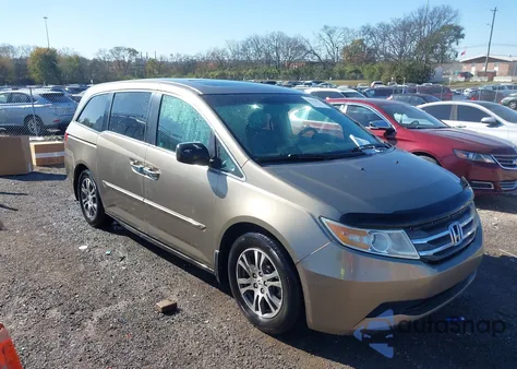 2011 Honda Odyssey Ex-L из США, поврежденный, VIN 5FNRL5H68BB100744